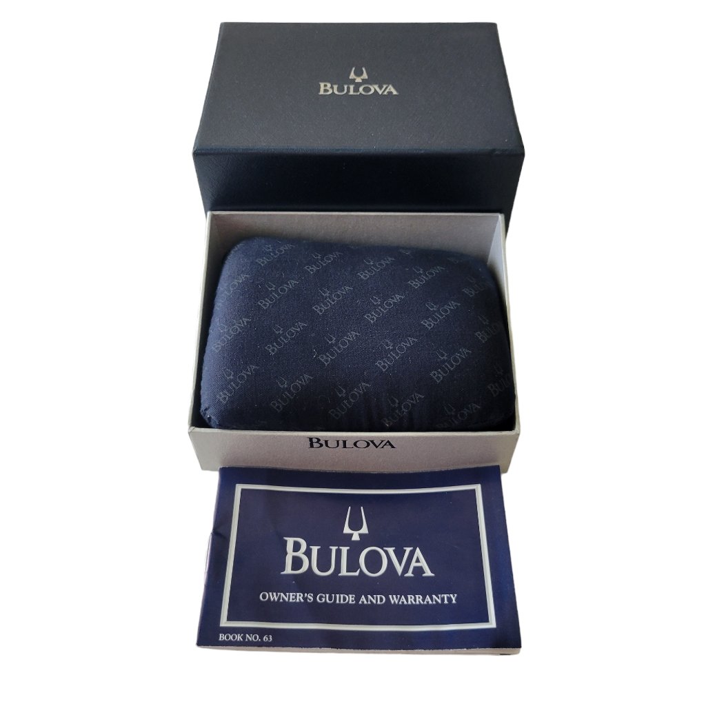 Empty Bulova Watch Box W Presentation Pillow  Booklet